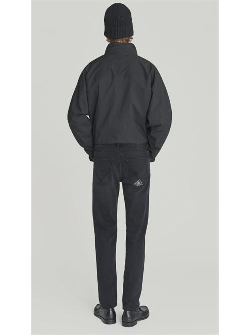 slub knit black denim ROY ROGER'S | 517FARRELL